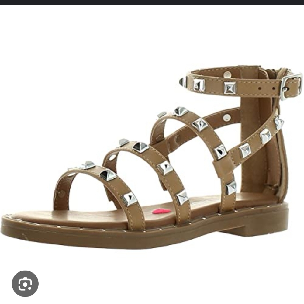 Steve Madden Tan Studded Sandals for Kids